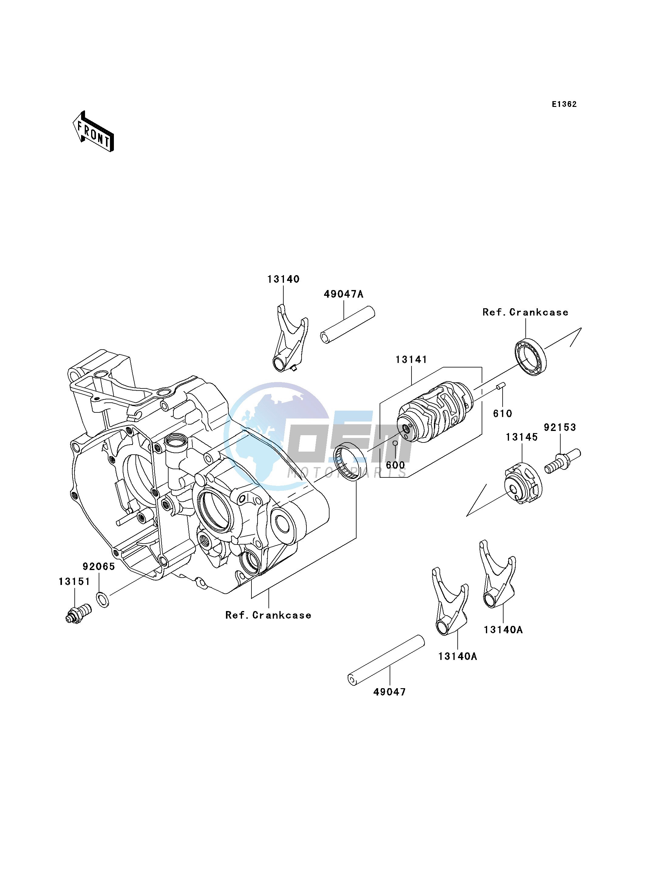 GEAR CHANGE DRUM_SHIFT FORK-- S- -