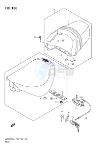 VZR1800 (E3) INTRUDER drawing SEAT (VZR1800ZL1 E3)