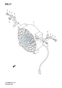 LT-F400 (P17) drawing COOLING FAN