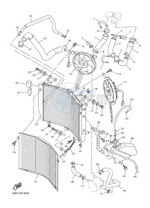 FJR1300AE FJR1300-AS FJR1300AS (B954) drawing RADIATOR & HOSE