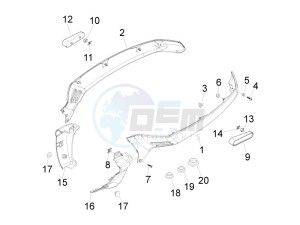 LX 50 4T-4V Touring drawing Side cover - Spoiler