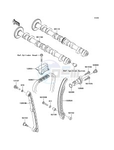 JET SKI ULTRA 300X JT1500HBF EU drawing Camshaft(s)/Tensioner