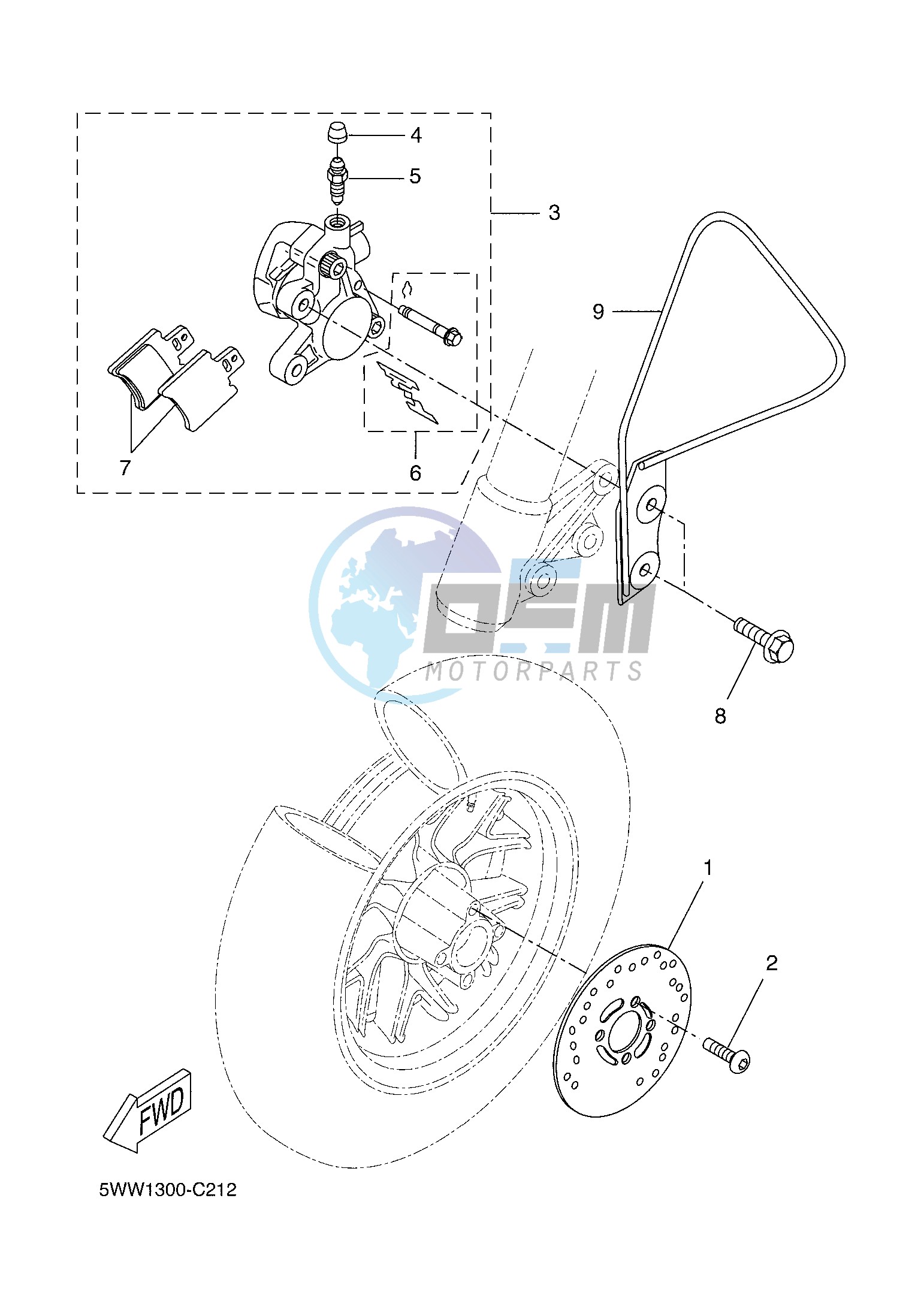 FRONT BRAKE CALIPER