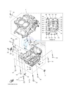 MT07 MT-07 700 (1WSH 1WSJ) drawing CRANKCASE