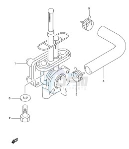 GZ250 (P19) drawing FUEL COCK