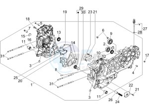 GTV 125 4T Navy (Euro 3) drawing Crankcase