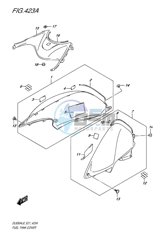 FUEL TANK COVER