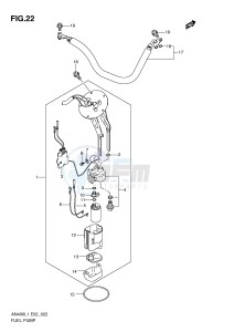 AN400 (E2) Burgman drawing FUEL PUMP