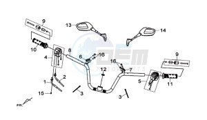 MAXSYM 600 I ABS EXECUTIVE (LX60A3-EU) (E4) (L7-M0) drawing HANDLE ASSY