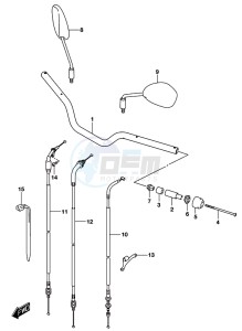 GSX-S125 drawing HANDLEBAR