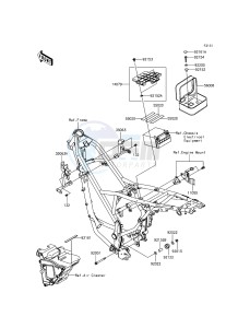 KLX125 KLX125CGF XX (EU ME A(FRICA) drawing Frame Fittings