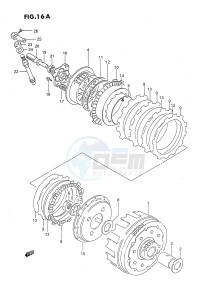 DR650 (E4) drawing CLUTCH (MODEL R)