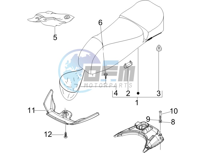 Saddle - Tool roll