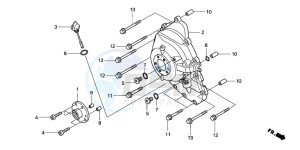 FJS600A SILVER WING drawing RIGHT CRANKCASE COVER