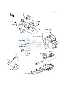 Z800 ZR800EGF UF (UK FA) XX (EU ME A(FRICA) drawing Fuel Injection