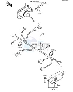 KSF 250 A [MOJAVE 250] (A1-A2) [MOJAVE 250] drawing CHASSIS ELECTRICAL EQUIPMENT