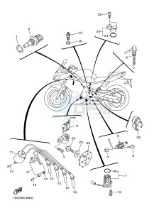 XJ6F ABS 600 DIVERSION F (ABS) (1DG3) drawing ELECTRICAL 1