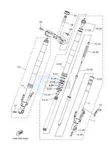 XT1200ZE SUPER TENERE ABS (BP91) drawing FRONT FORK