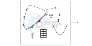 CBR1000RR9 France - (F / MME) drawing WINDSCREEN CLEAR