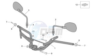 Scarabeo 500 drawing Handlebar