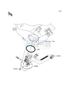 NINJA ZX-6RR ZX600-N1H FR GB XX (EU ME A(FRICA) drawing Fuel Pump