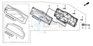 VTR1000SP VTR1000SP-1 drawing METER (VTR1000SP4/5/6)