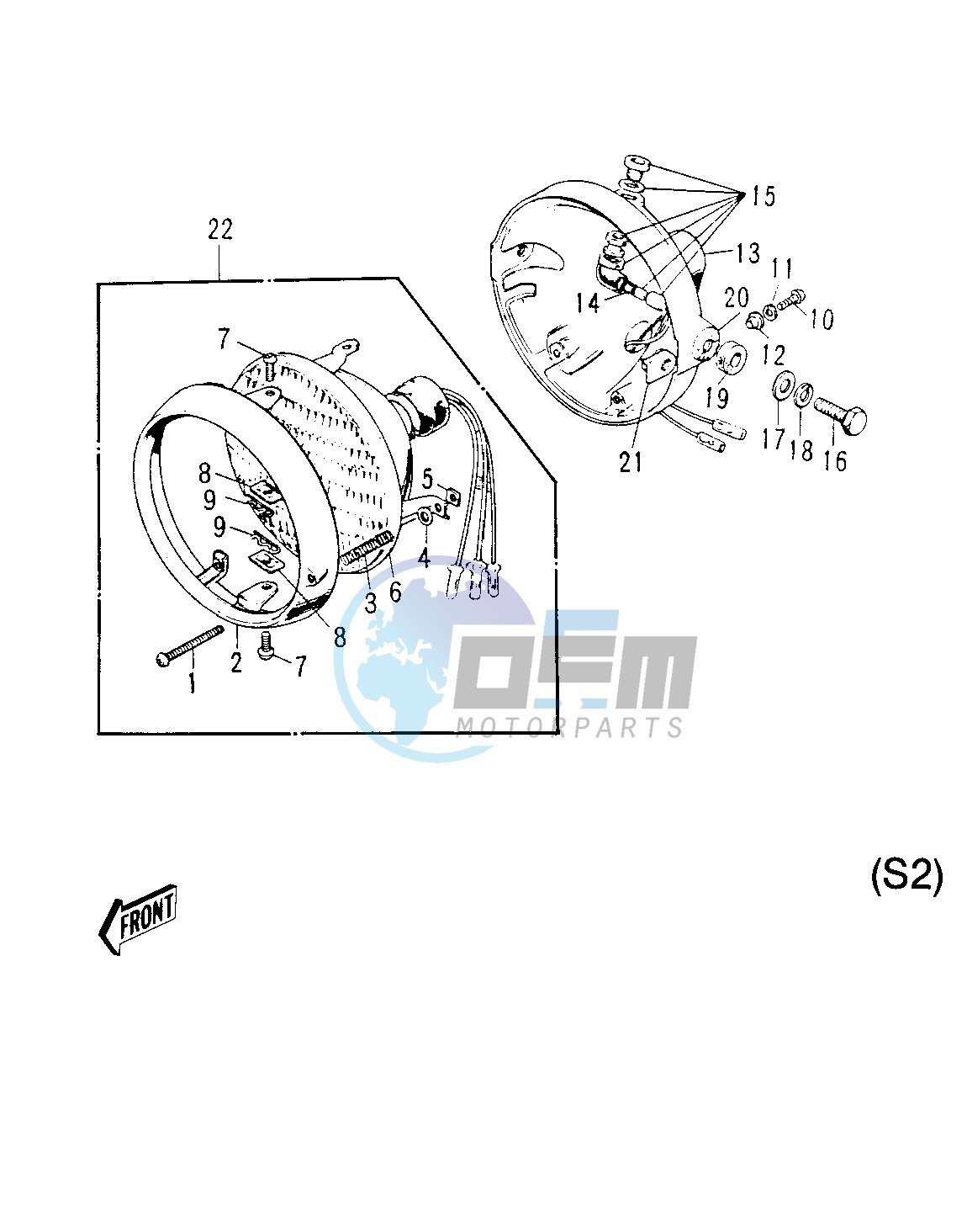 HEADLIGHT -- S2- -