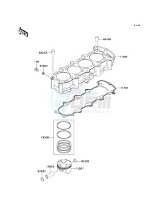 ZX 600 M [NINJA ZX-6RR] (M1) [NINJA ZX-6RR] drawing CYLINDER_PISTON-- S- -