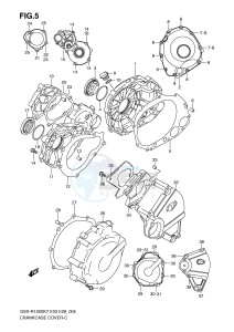 GSX-R1000 (E3-E28) drawing CRANKCASE COVER