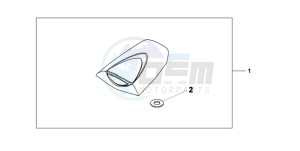 CBR600RR9 BR / MME - (BR / MME) drawing SEAT COWL *R157*