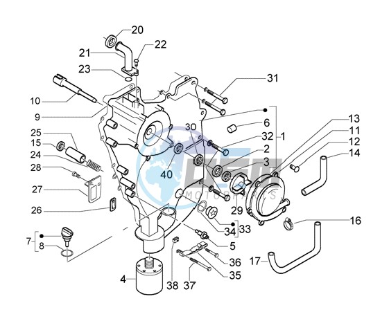 Flywheel Cover-Oil Filter