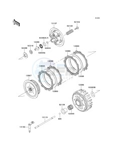 KX 250 W [KX250F MONSTER ENERGY] (W9FA) W9FA drawing CLUTCH