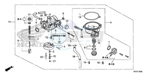 TRX90XH Europe Direct - (ED) drawing CARBURETOR