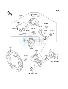 VERSYS KLE650A7F GB XX (EU ME A(FRICA) drawing Rear Brake