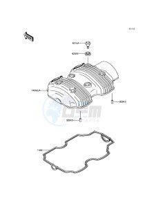 W800 EJ800AGF GB XX (EU ME A(FRICA) drawing Cylinder Head Cover