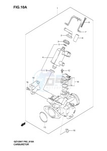 GZ125 (P02) drawing THROTTLE BODY ASSY (MODEL K7)