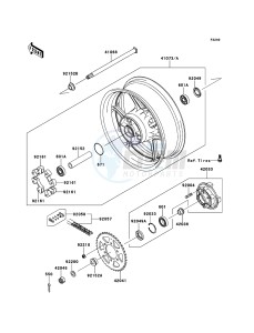 VERSYS_1000 KLZ1000AEF FR GB XX (EU ME A(FRICA) drawing Rear Hub