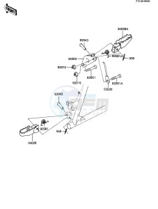 KX 80 C [KX80] (C2) [KX80] drawing FOOTRESTS