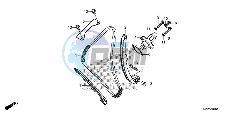 CAM CHAIN/TENSIONER