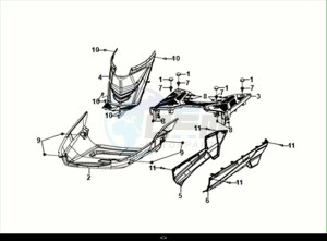 X'PRO 50 (XE05W4-EU) (E5) (M1) drawing FLOOR PANEL - CENTER COVER