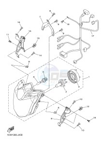 XJ6F 600 DIVERSION F (BS11 BS12) drawing HEADLIGHT