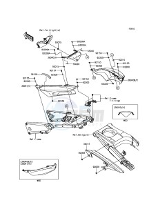 ZZR1400 ABS ZX1400JHF GB XX (EU ME A(FRICA) drawing Side Covers/Chain Cover