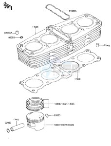 KZ 1000 M [CSR] (M1-M2) [CSR] drawing CYLINDER_PISTONS