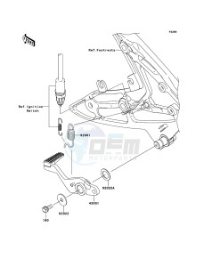 ER-6f EX650A7F GB XX (EU ME A(FRICA) drawing Brake Pedal