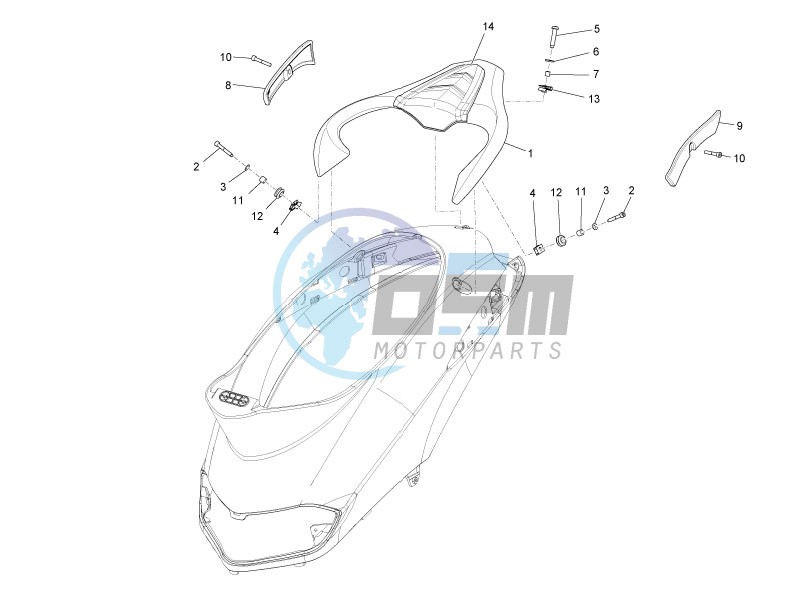 Rear luggage rack