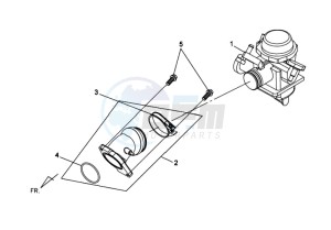 QUAD RAIDER 600 LE CHASSIS LONG drawing CARBURATOR