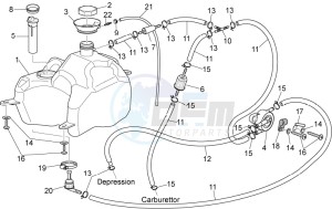 Sport City Cube 125-200 carb e3 drawing Fuel Tank