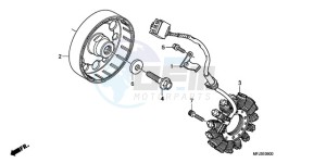 CBR600RRA E drawing GENERATOR