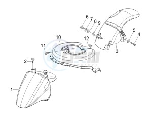 Fly 50 2t drawing Wheel housing - Mudguard