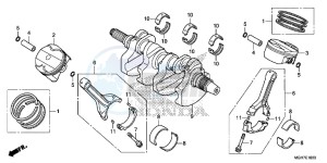 VFR1200XLF CrossTourer - VFR1200X 2ED - (2ED) drawing CRANKSHAFT/ PI STON